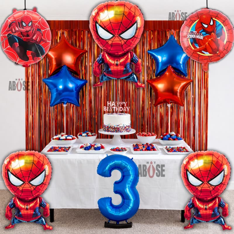 Kit Balões Aranha Aniversário Infantil Completo Festa Criança Balão Home