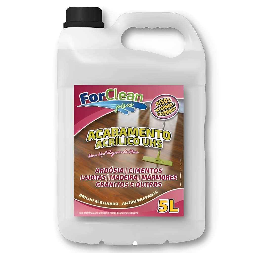 Resina UHS Para Piso Interno e Externo. Suporta Sol Chuva Tráfego Pesado. Acrílica Liquida Antiderrapante 5 L