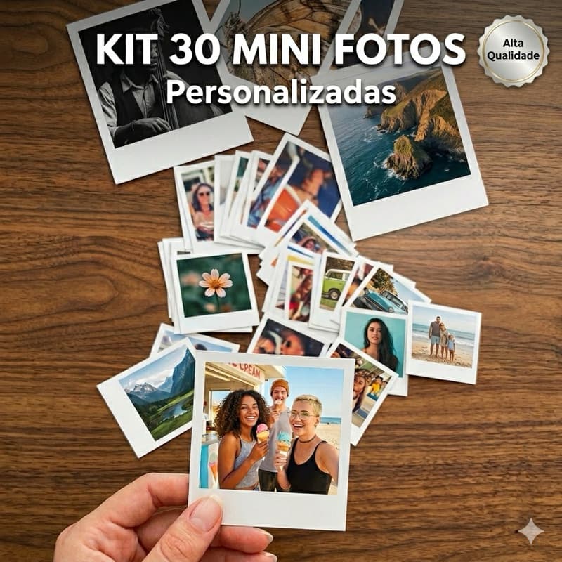 30 Mini fotos na promoção -Alta Qualidade + Frete Grátis!”