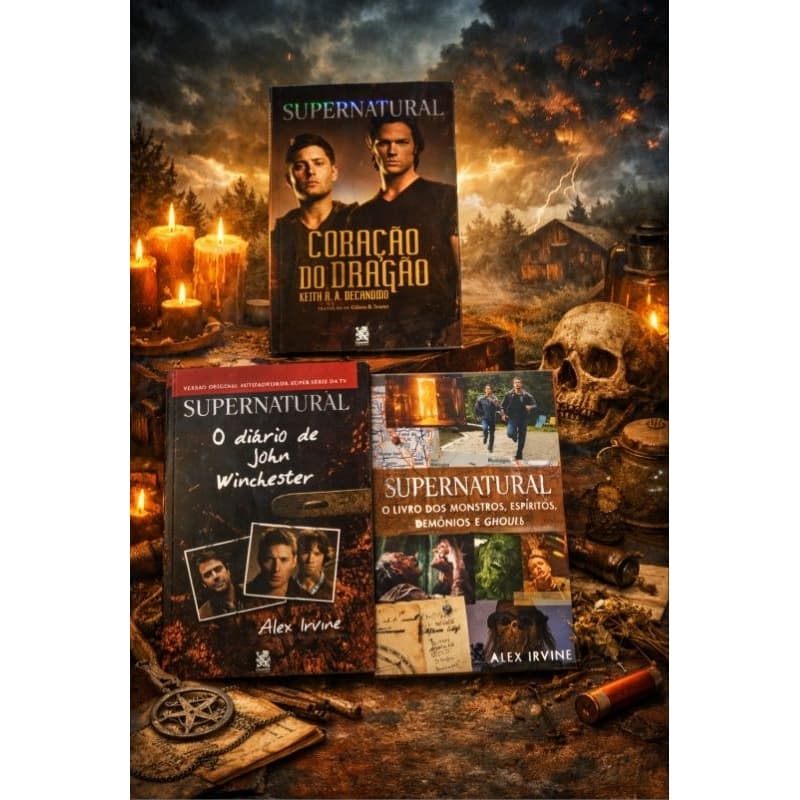 Kit Livros SUPERNATURAL Edição Oficial