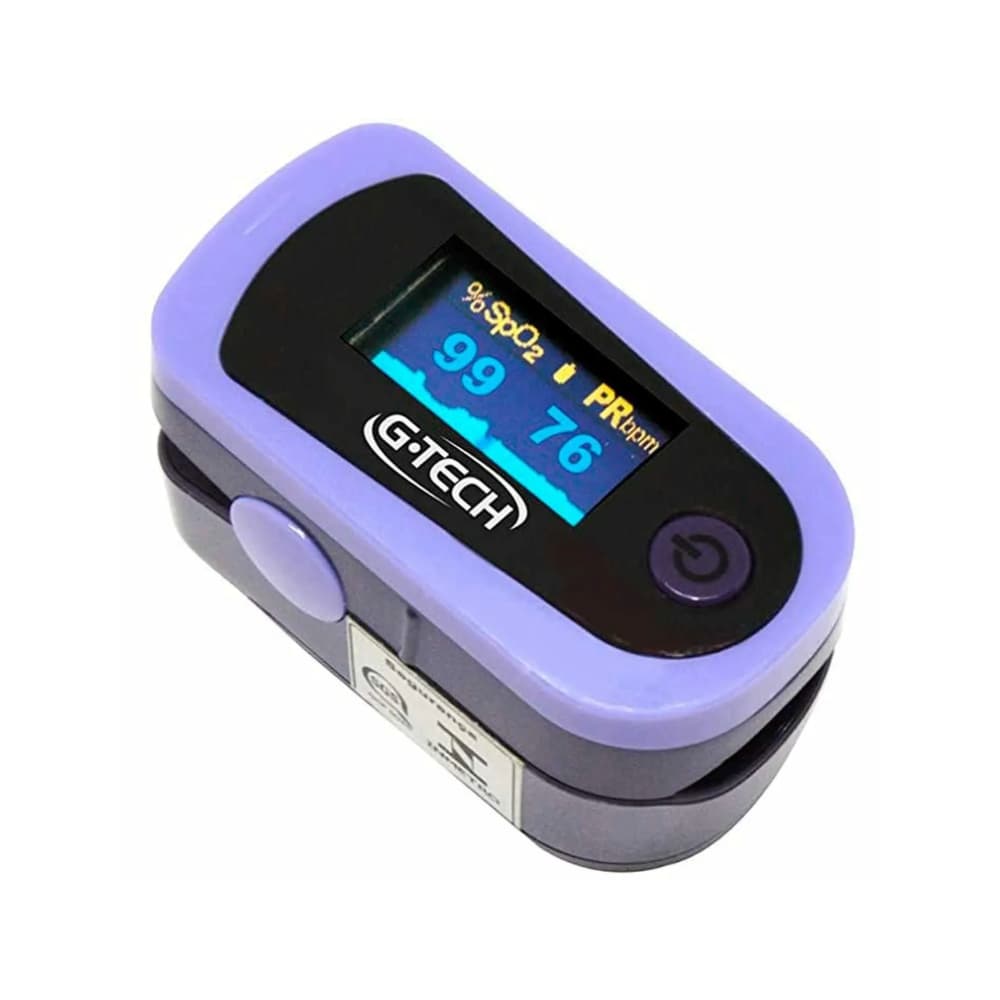 Oxímetro de pulso para dedo G-Tech OLED GRAPH OXIOLCM Roxo