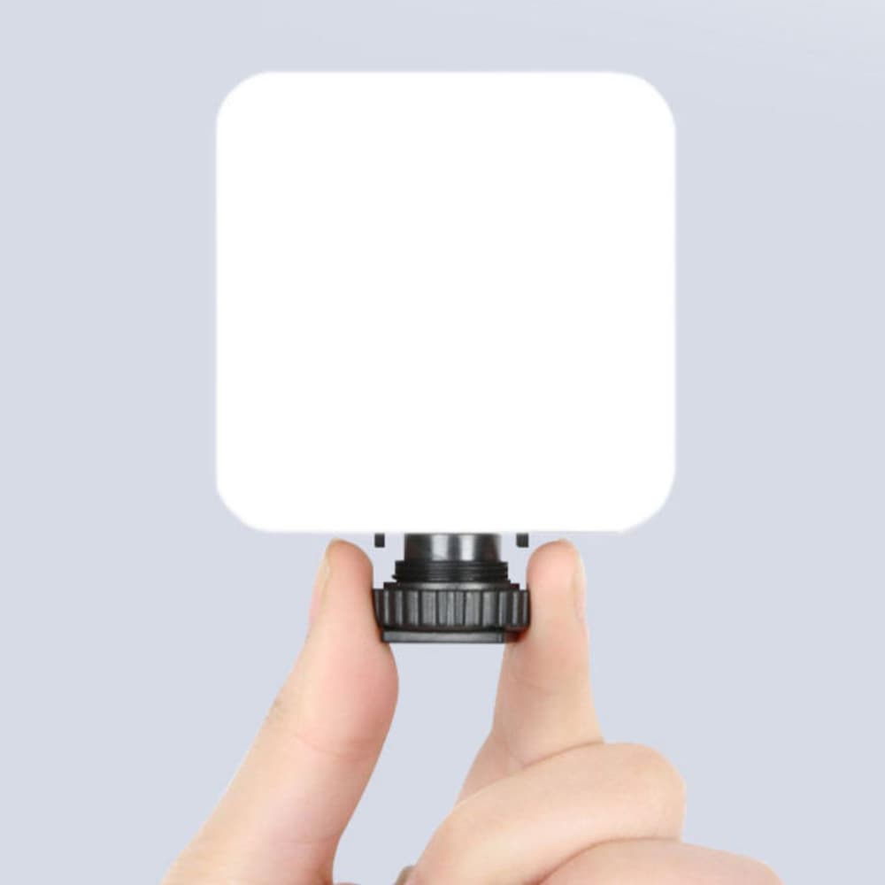 Luz LED Portátil para Selfie – Clip Ajustável, Tons de Branco