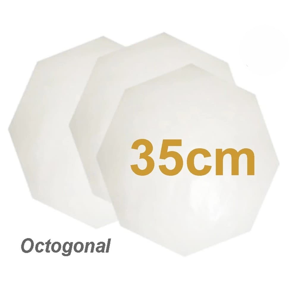 400 folhas Papel manteiga octogonal 35cm . Forro higiênico para caixas de pizza