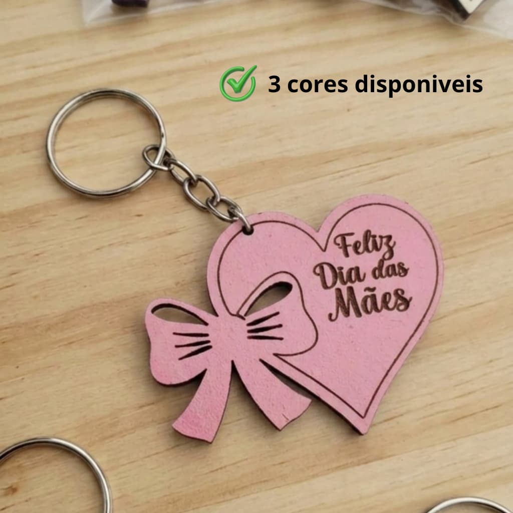 Chaveiro Dia das Mães Brindes Lembrancinha Eventos em MDF