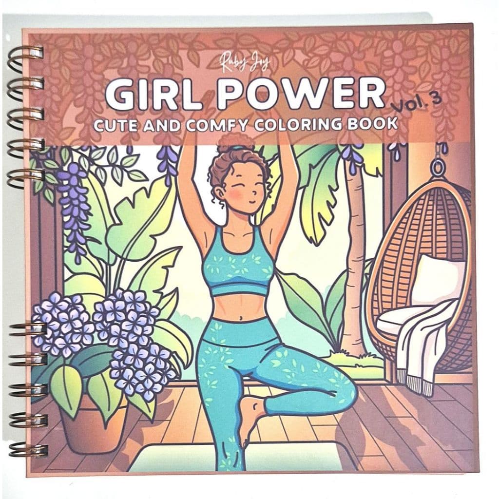 Lançamento Livro de Colorir Girl Power Vol.3 (RJ). Capa Dura - Wire-o - 18,5x18,5cm.