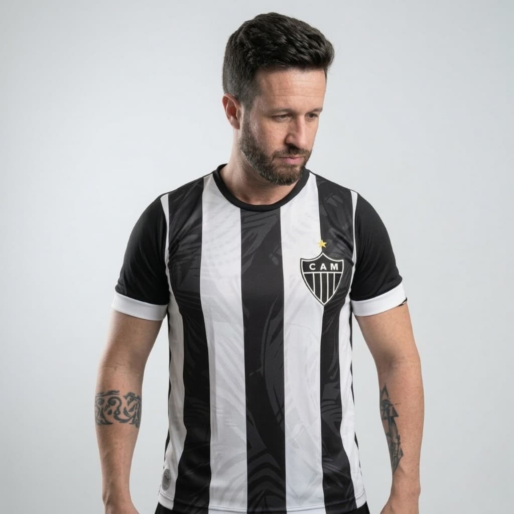 Camisa Atletico Mineiro Classic Oficial Masculina Oficial Licenciada