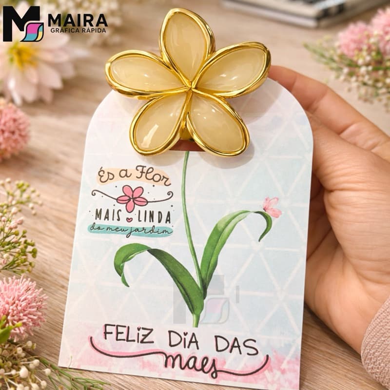 kit 12 Cartão para presilha lembrancinha Frases personalizadas Dia da mulher,cliente, batizado, nascimento, dia das mães