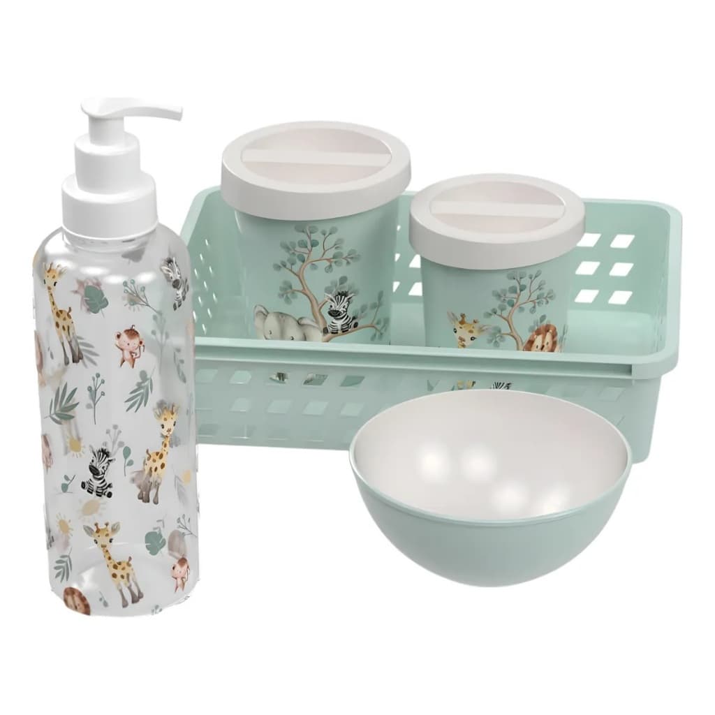 Kit Higiene Plasutil 5 Peças Safari / VERDE