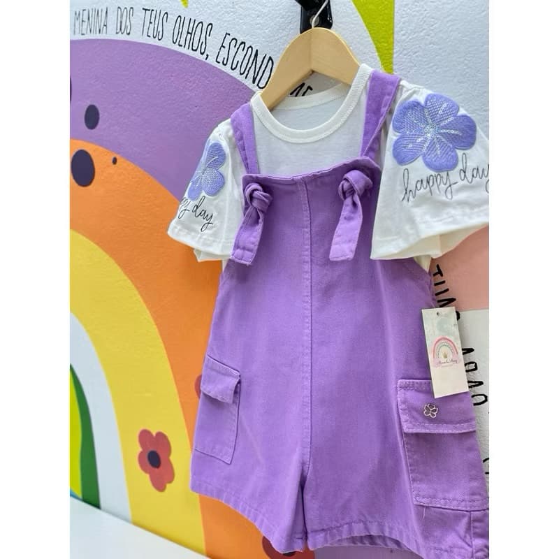 Jardineira Collor +Blusa Godê