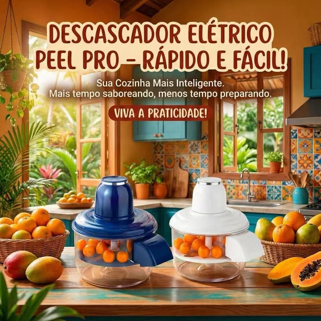 Descascador Elétrico Automático De Alho Tomate E Frutas Multifuncional Prático