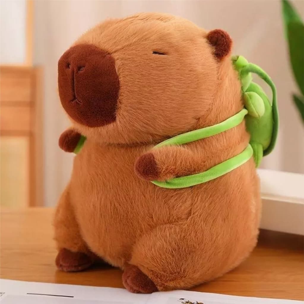 Capivara pelúcia simulação capivara desenho animado boneca brinquedo fofo animal macio Alex