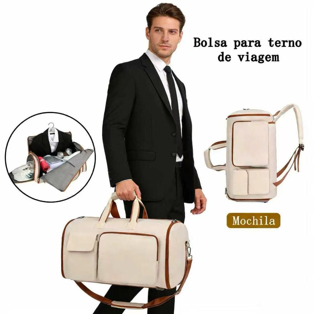 Bolsa e Mala de Viagem Organizadora e Mochila Grande 2 em 1 Dobrável Leve Impermeável Multiuso*Essencial para viagens