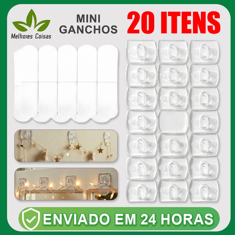Mini Limpar Gancho Clips Ganchos Auto Adesivo Rack À Prova D 'Água Transparente Forte