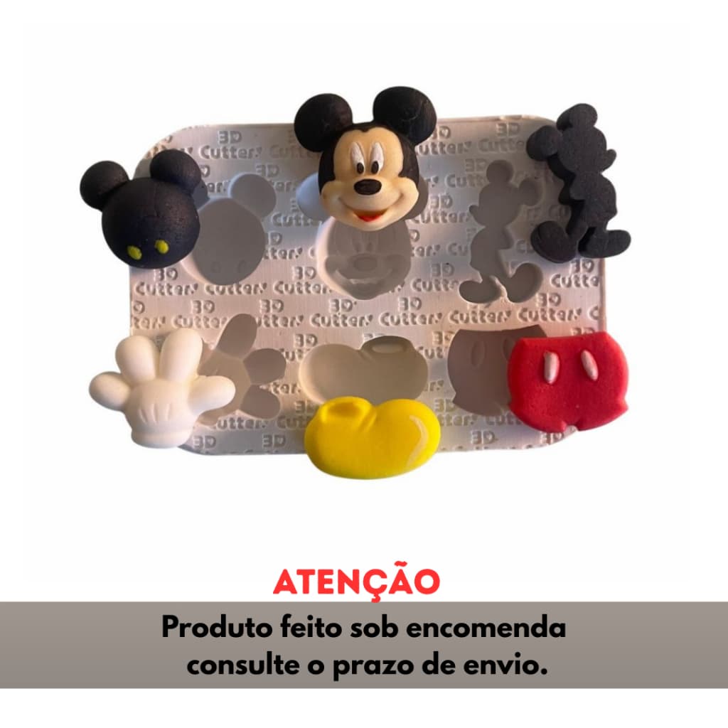 Molde de Silicone para apliques de Artesanato - Camundongo Mágico
