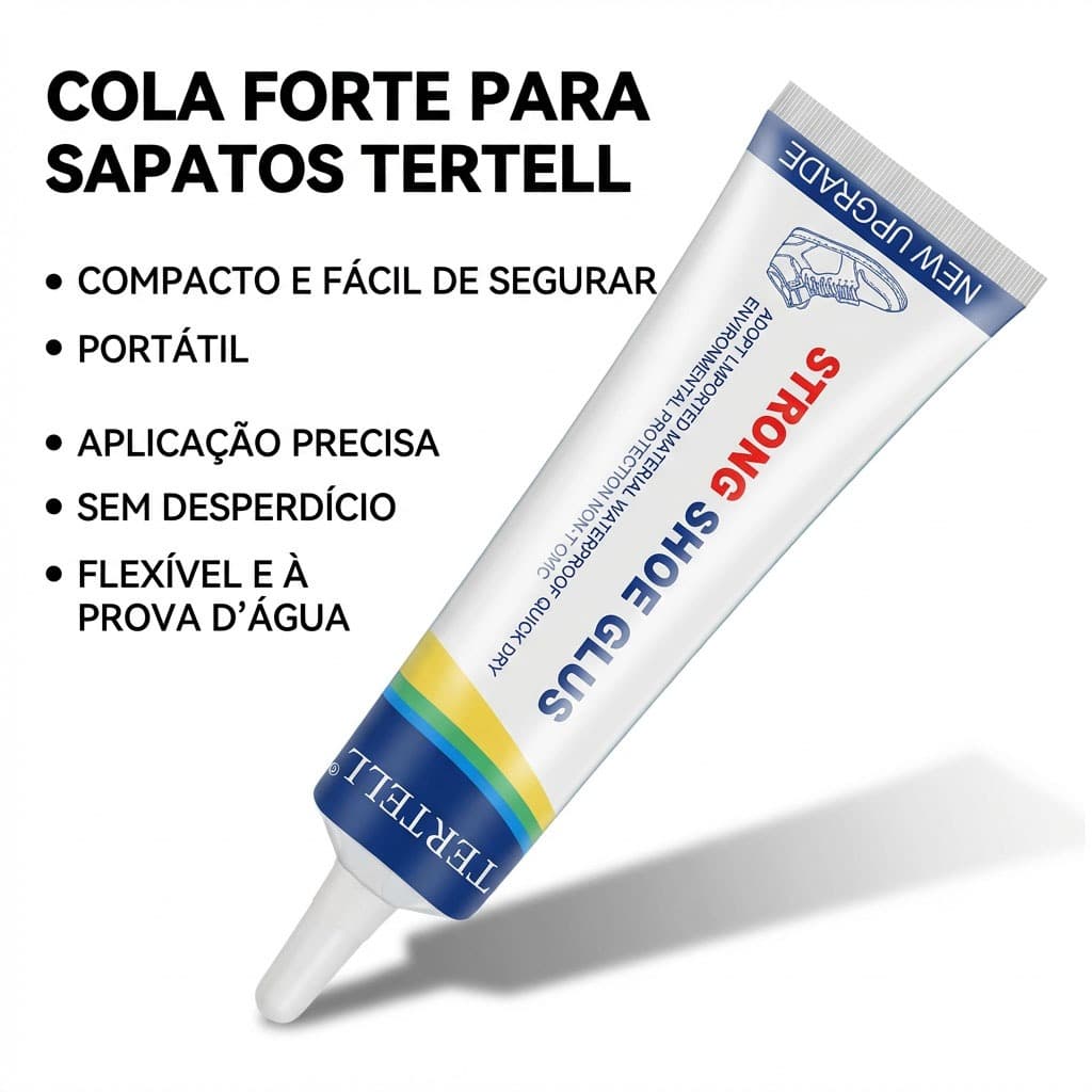 Cola forte para reparo de calçados, cola à prova d'água de secagem rápida, especial para consertode calçados