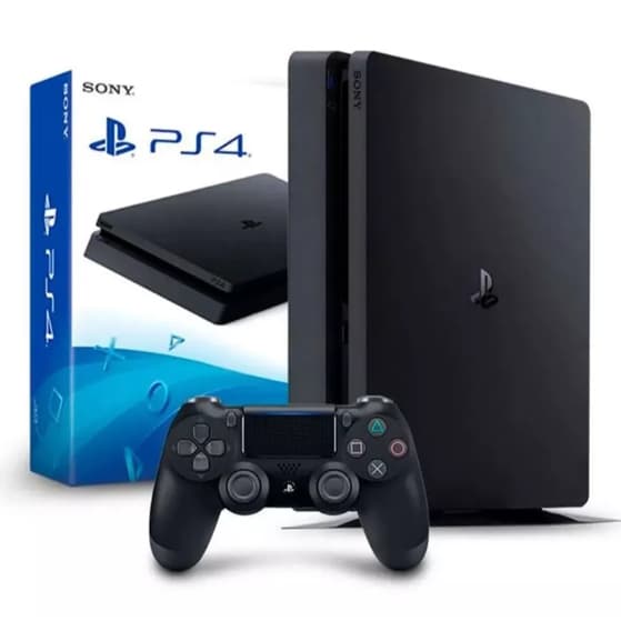 playstation 4 slim 1 tera com 1 jogo de brinde aleatório