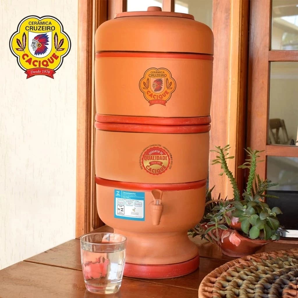 filtro de barro /água 8 litros no total 4+4 litros original completo