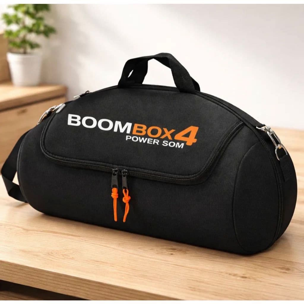 Bolsa Case Capa Compatível Nova Boombox 4 - Com Bolso Lançamento Premuim