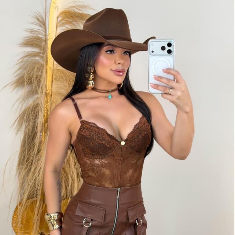 Body Feminino Renda Tule Sensual Alça Regulável Sem Bojo Carnaval Sexy Sex Country