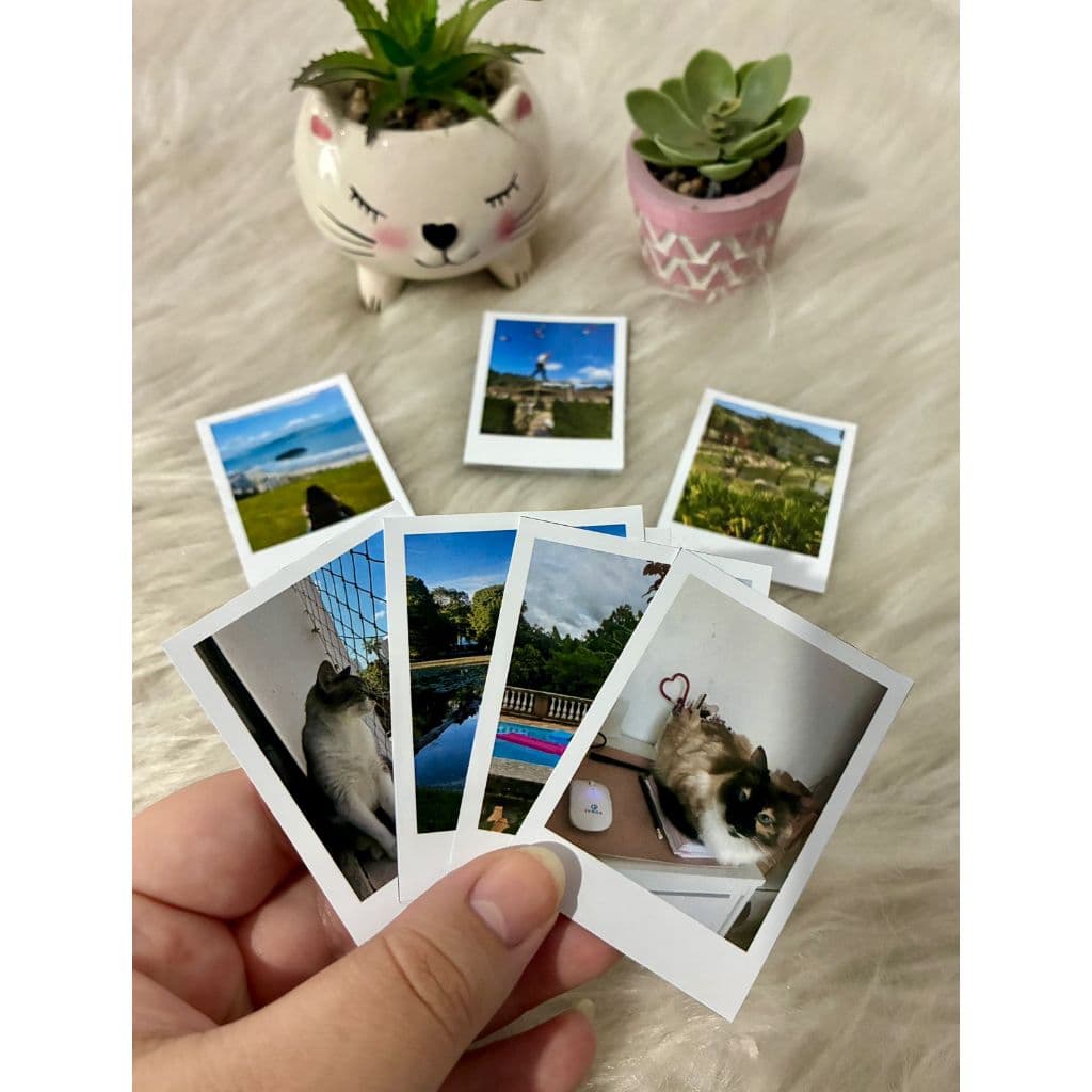 Kit Mini Fotos Polaroid Opção com 16, 32, 48 Impressão em Alta Qualidade Papel 180g