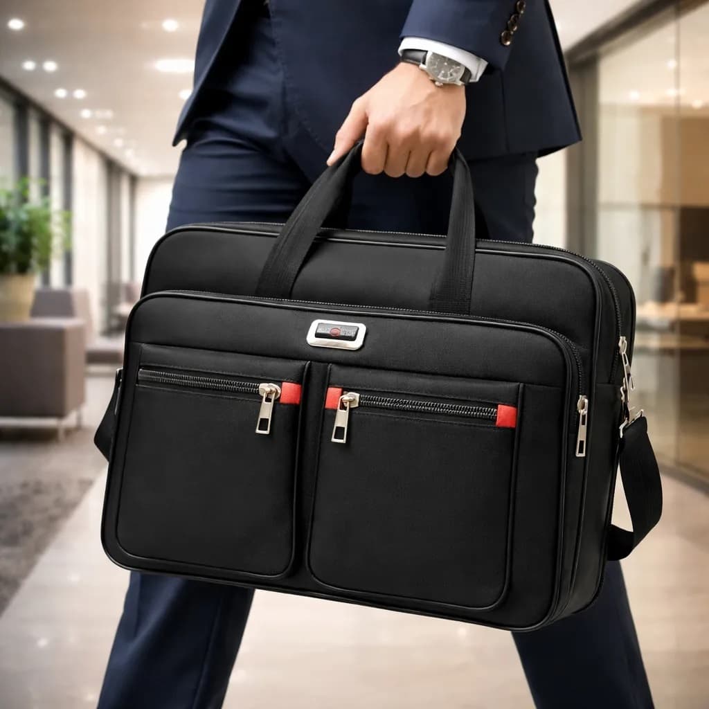 Pasta  Maleta Executiva Notebook Resistente Nylon Tela 15