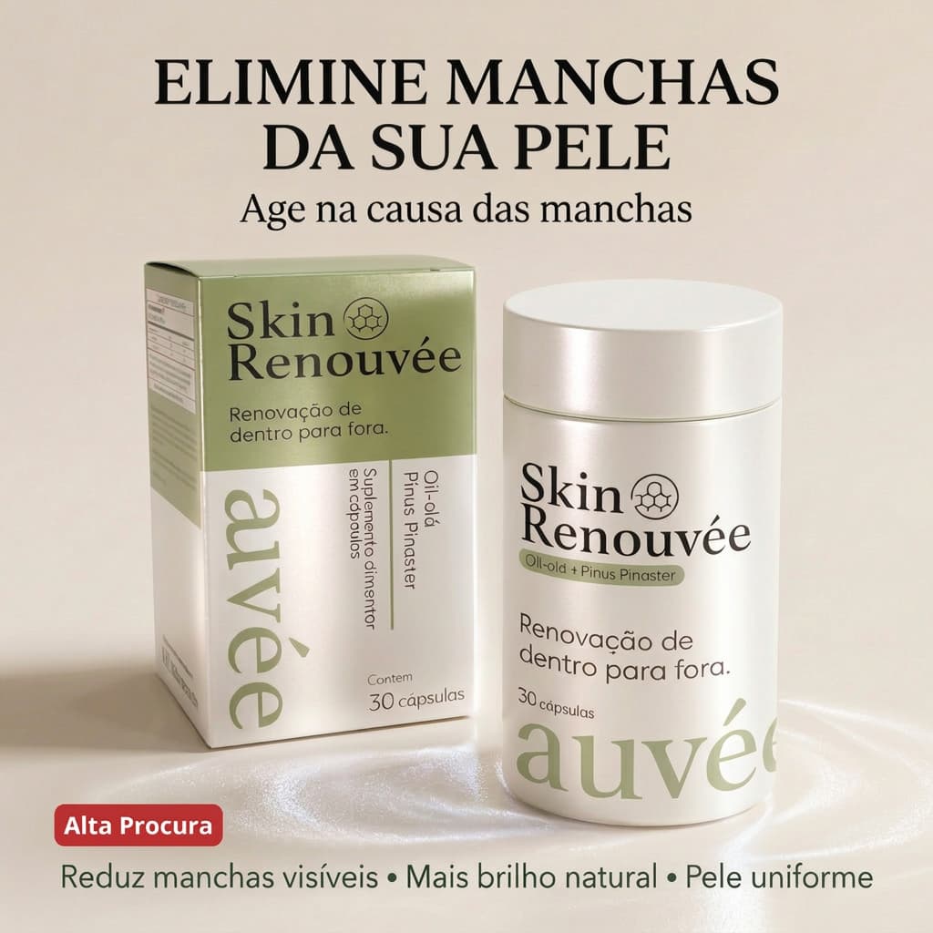 Clareador de Manchas e Melasma - Oli Olá + Pinus Pinaster - 30 cápsulas | Auvée