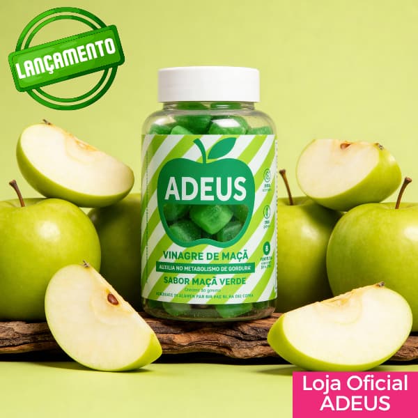 Gomas Vinagre de Maça ADEUS - 30 gomas - Sem Açúcar