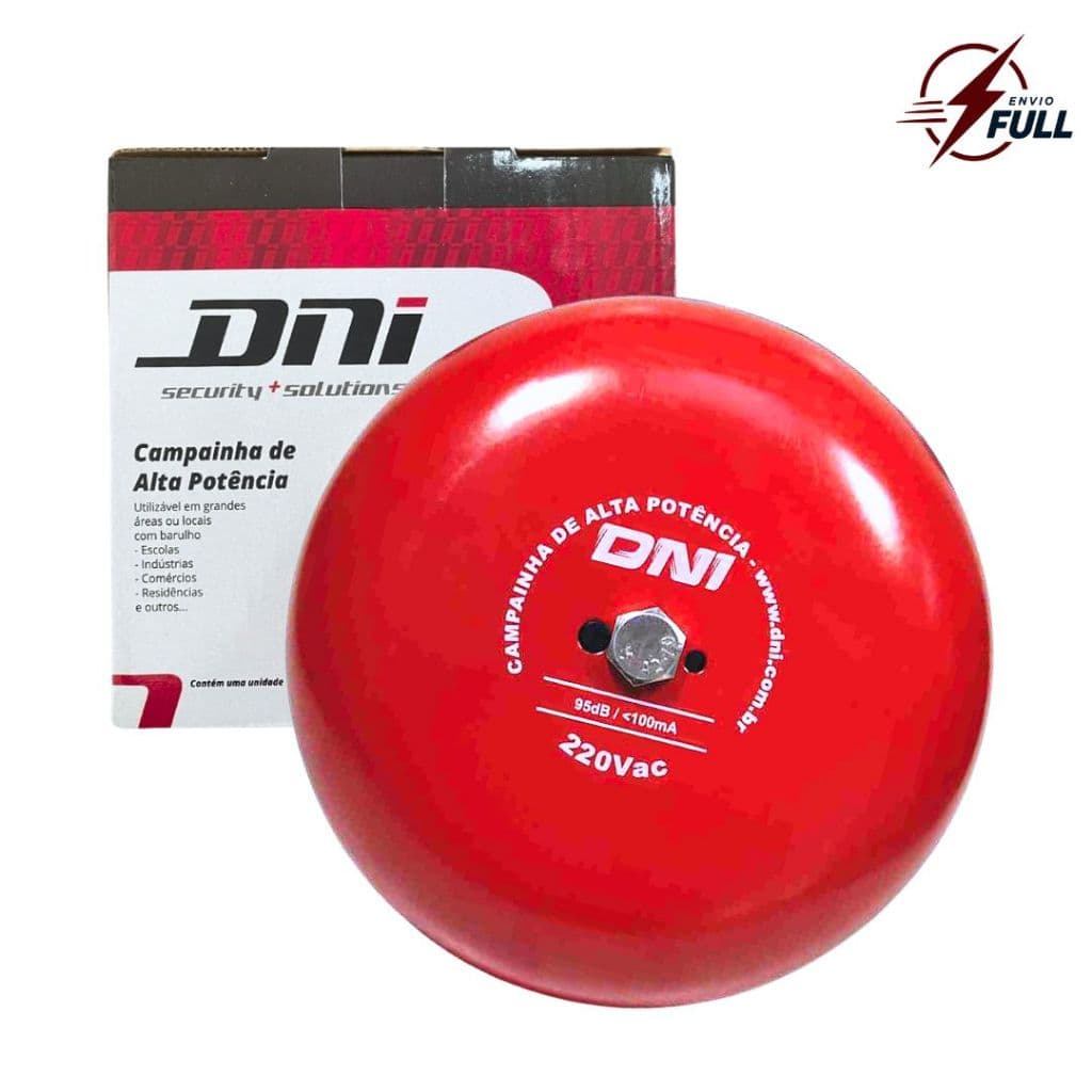 Campainha Sirene Tipo Gongo Alta Potencia Para Escola Hospital Empresa 220V DNI 6350