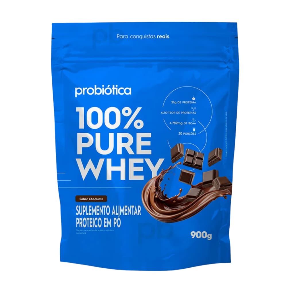 Whey Protein 100% Pure Whey (Refil) - 900g - Probiótica