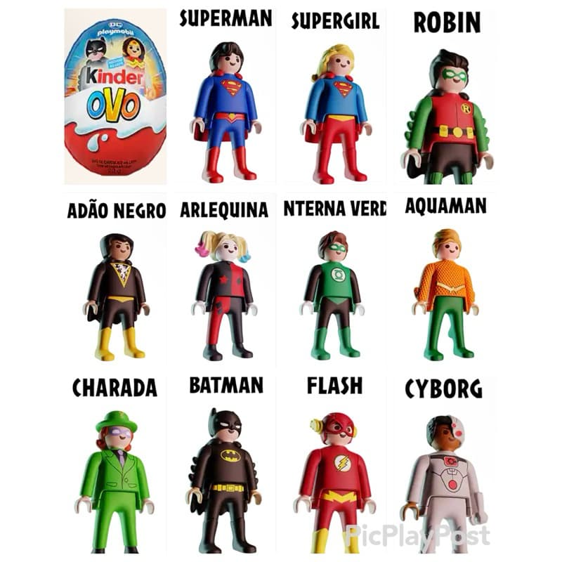 Playmobil coleção Brinquedo Kinder Ovo