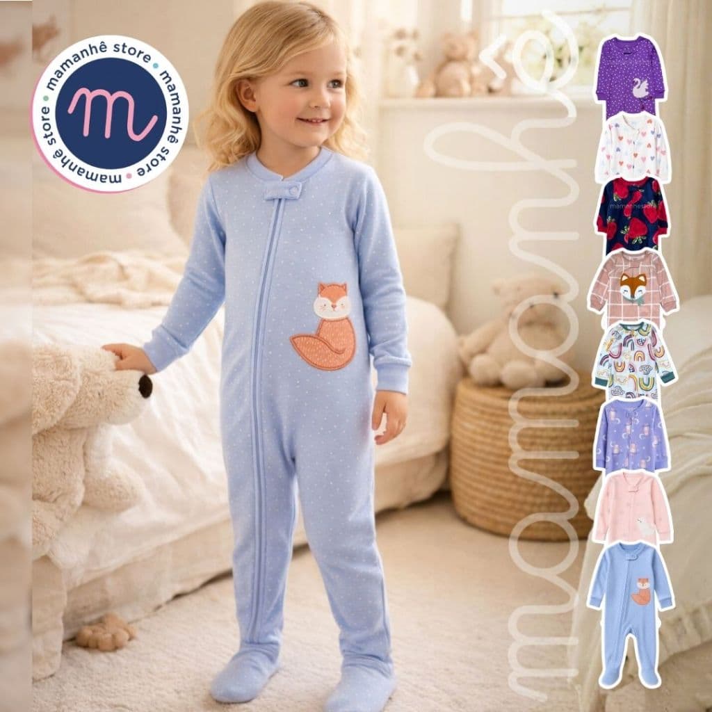 Macacão Pijama Carters Infantil Original Bebe Menina Vários Modelos