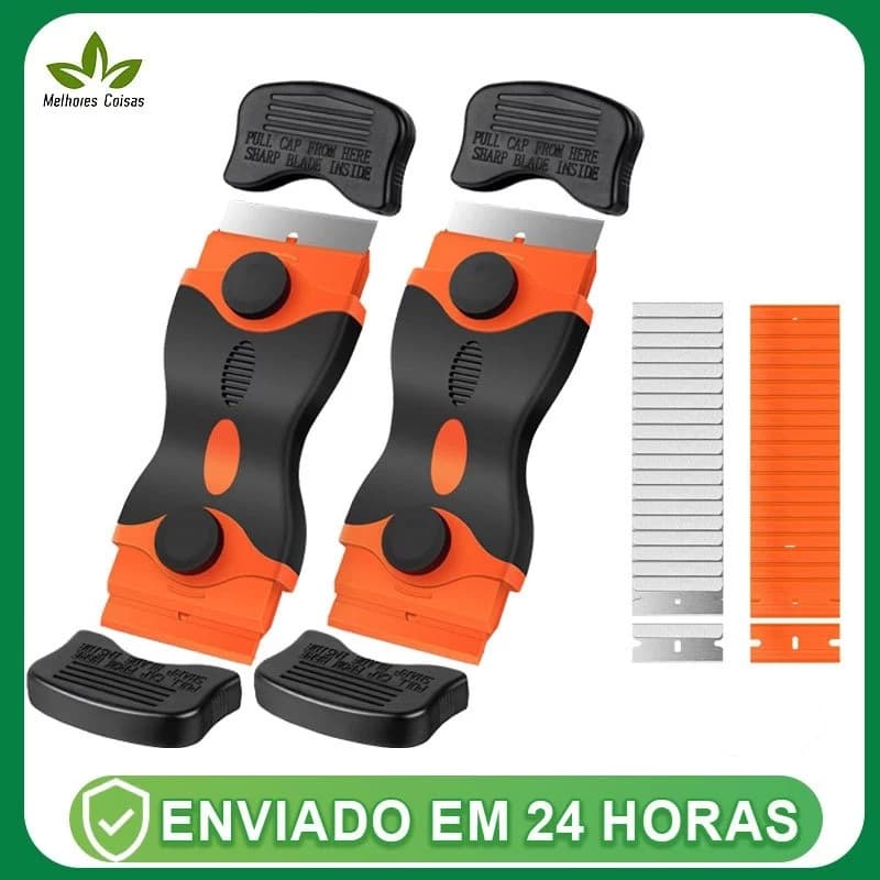 Ratinho  Duplo Raspador  Laminas  Plano Para Tintas Piso Vidro Cerâmica