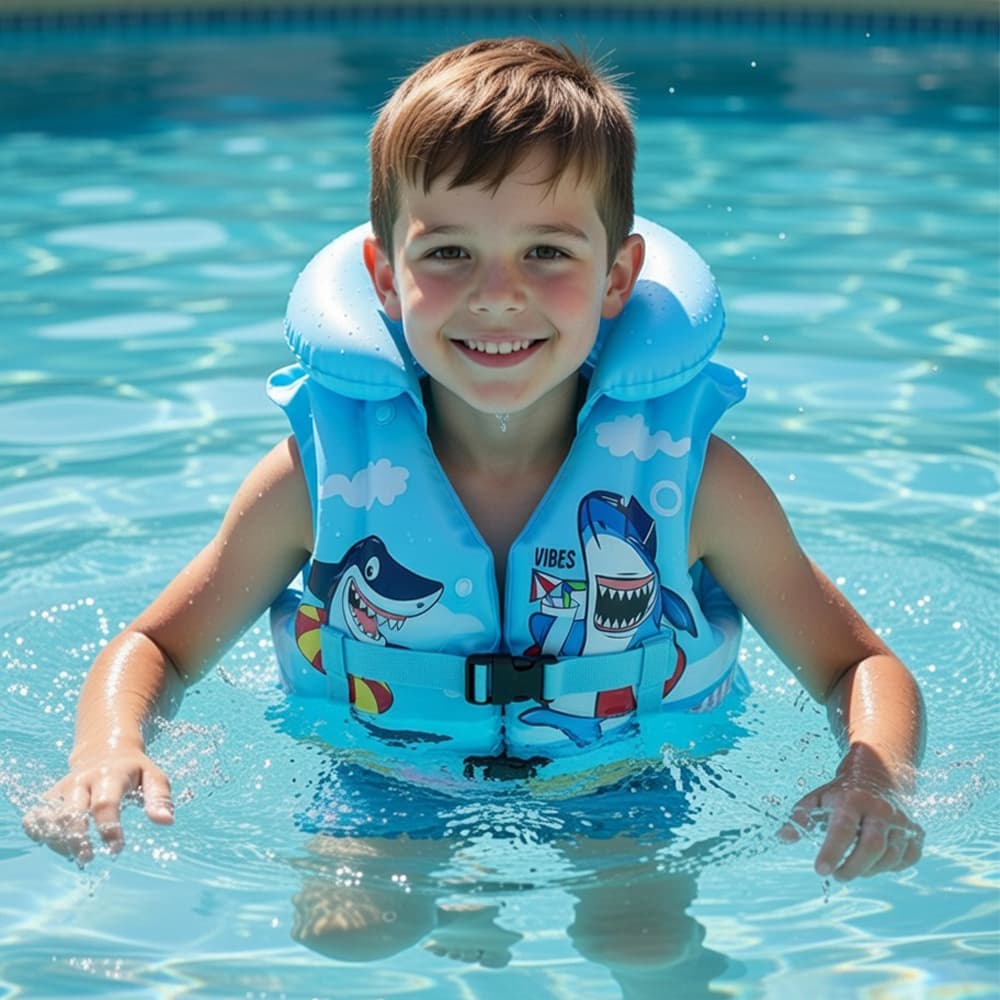 Colete Salva-Vidas Infantil 2 a 7 Anos até 30kg Rosa Azul Cores Variadas com Travas de Segurança