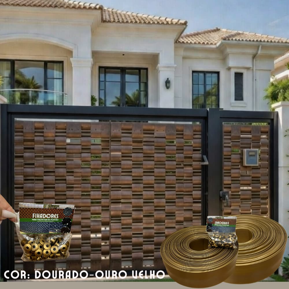 Protetor de Portão Varias Cores (Tam: 50, 25 ou 10m de comp X 7 cm de altura)