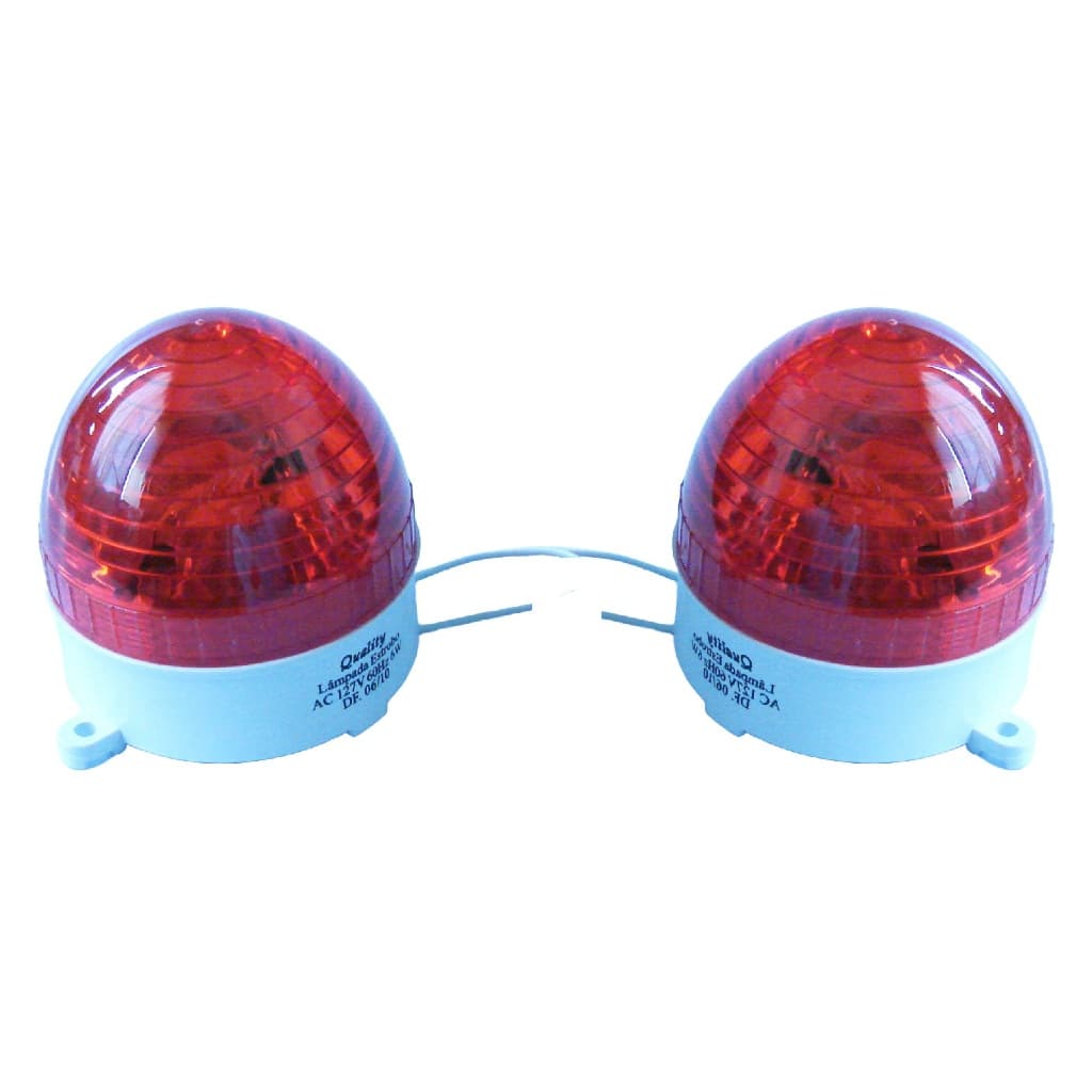 Luz Estroboscópica 220V - Vermelha - 2 peças