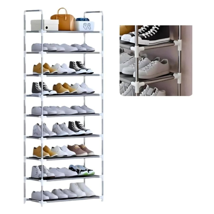 Sapateira Vertical Organizadora 9 Andares - Cabe 27 Pares Multiuso