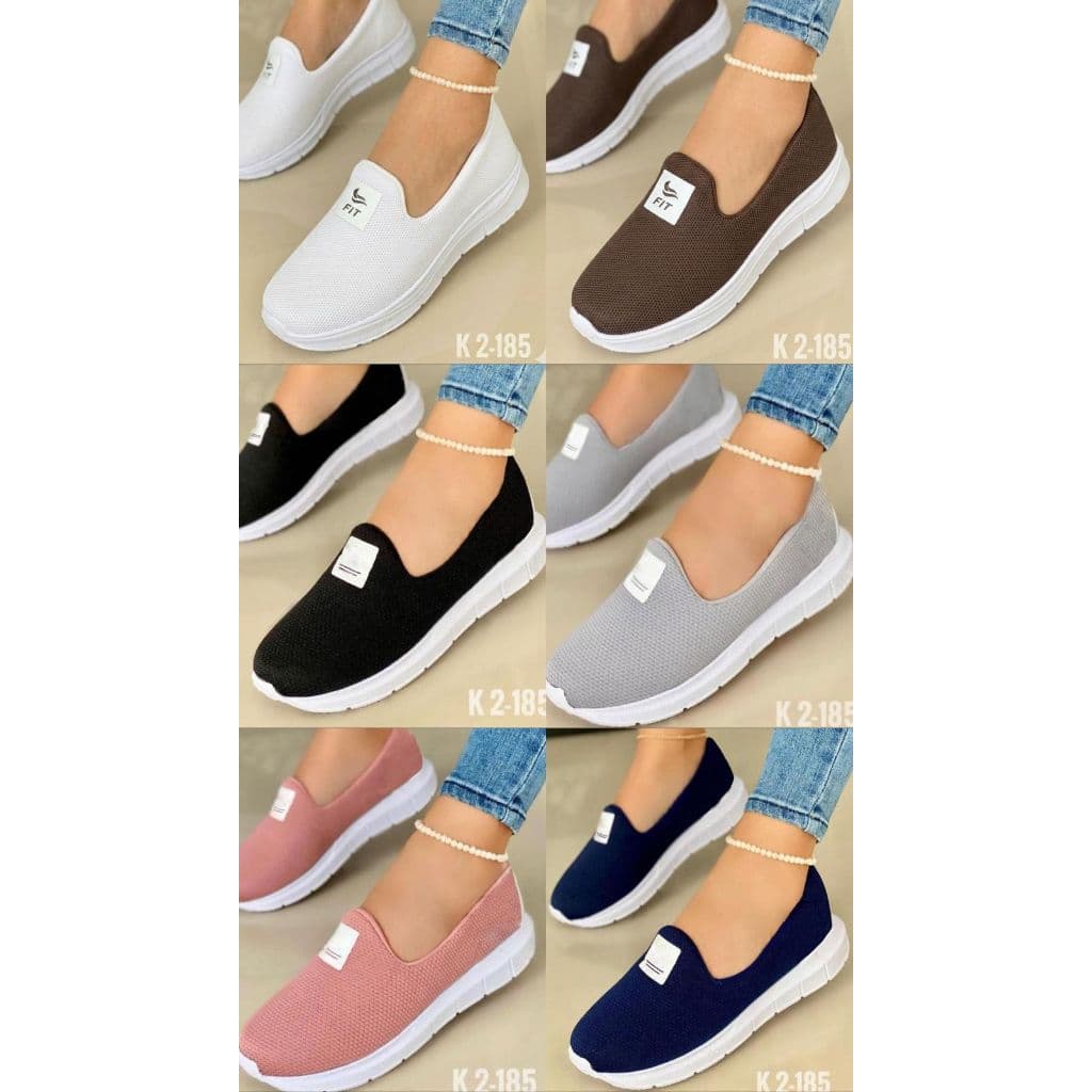 Tênis Sapatilha Feminina Adulta Casual leve e Confortável Flexível