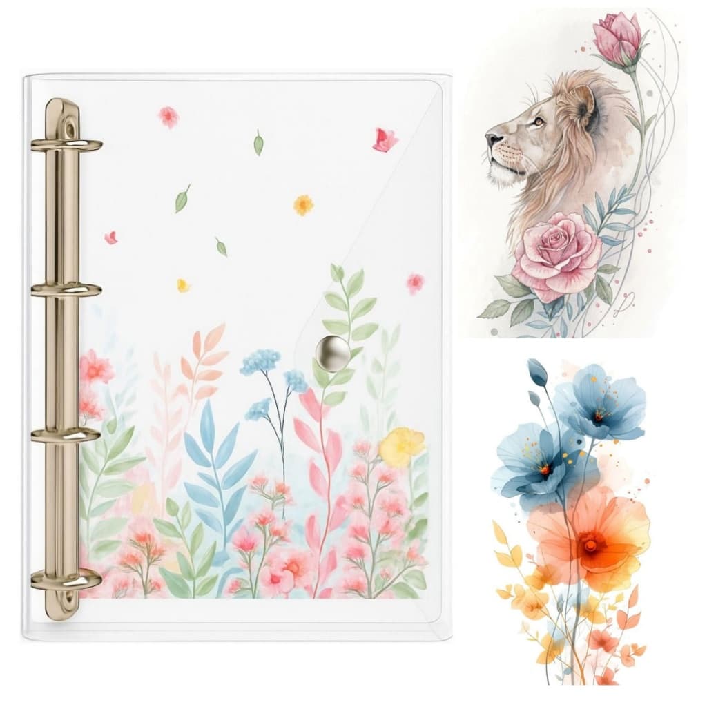 Fichário Universitário A4 Transparente Escolha sua Capa