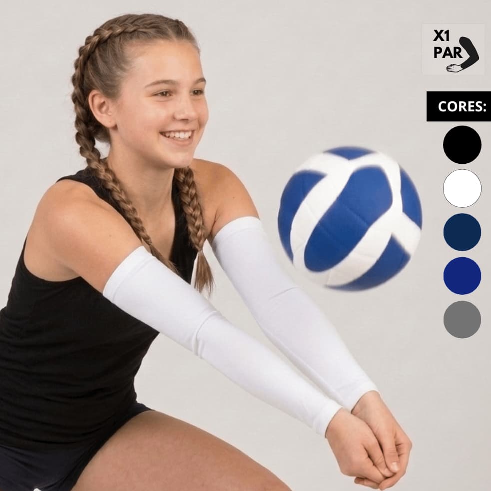 Par de manguito manga de Proteção Vôlei Proteção UV50 Esportes Lavin Basic 13-c1