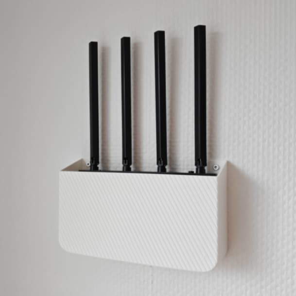 Suporte de Parede para Roteador Wi-Fi | Organizador de Modem e Cabos