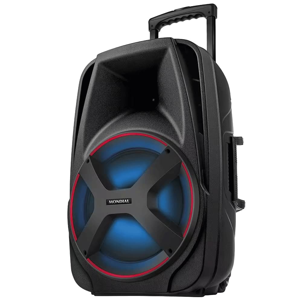 Caixa Amplificada Mondial CM-550 com Bluetooth, USB Rádio FM e Função TWS