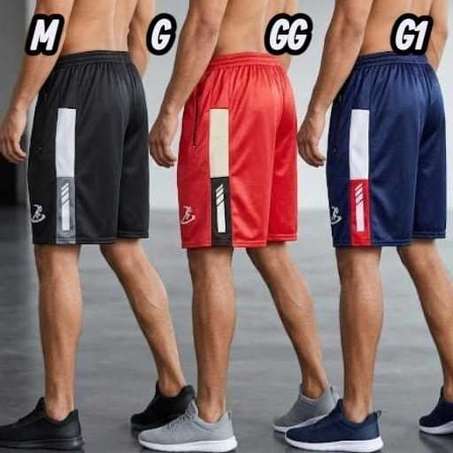 Kit 3 Bermudas Masculina Short Calção Dri Fit Chimpa  Para Academia Corrida e Passeio