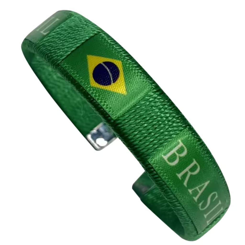 Pulseiras Unissex Torcedor Brasil Copa 6 Cm