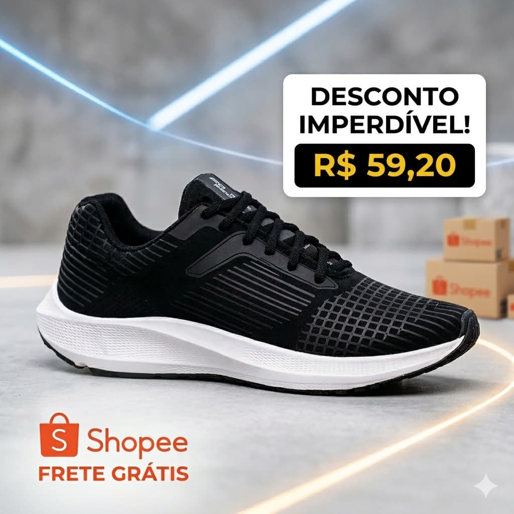 TÊNIS ESPORTIVO FEMININO E MASCULINO PARA ACADEMIA CORRIDA DIA A DIA TRABALHO LEVE E CONFORTÁVEL