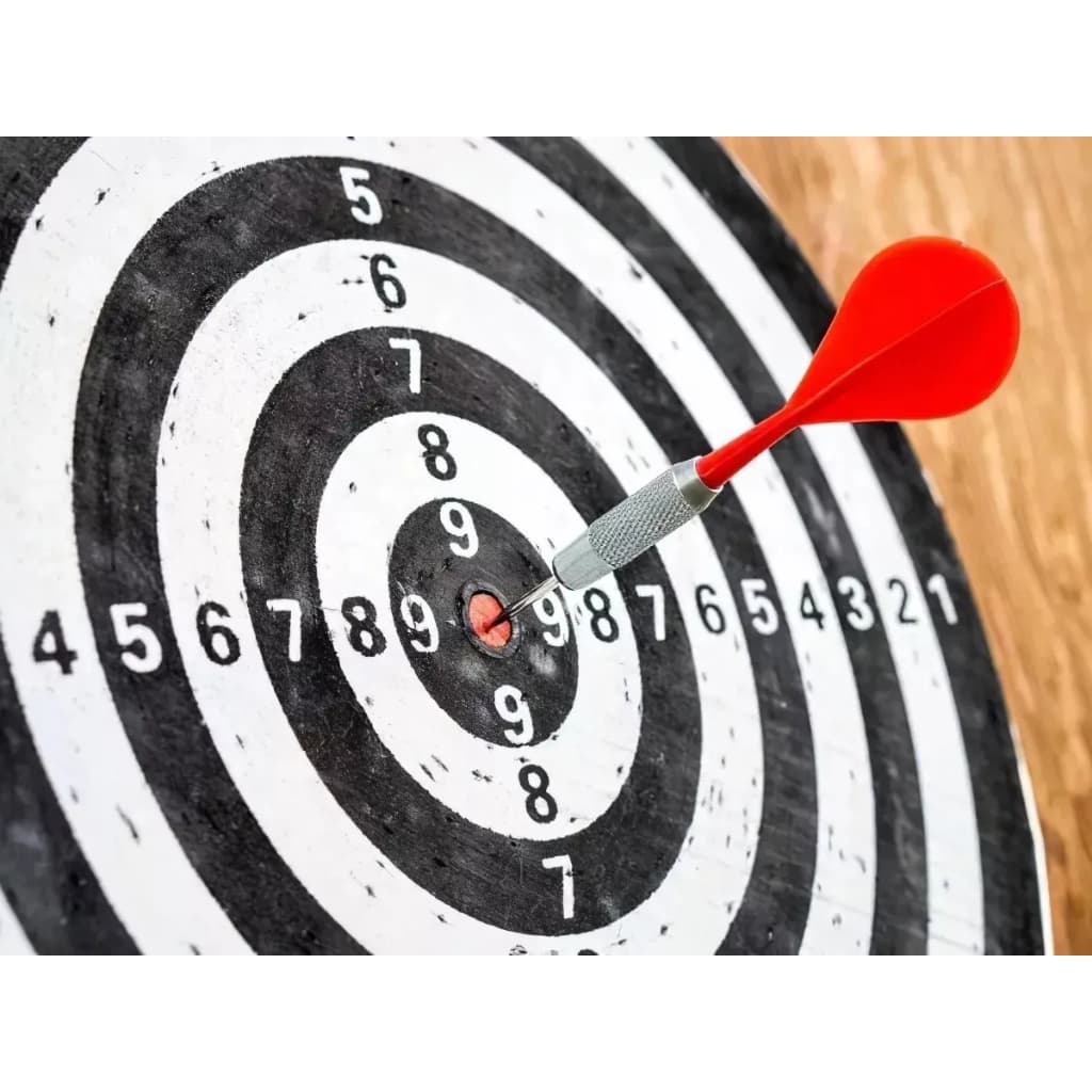 Jogo de Dardos Profissional 2 em 1 Dupla Face Com 4 Dardos - Dart Game