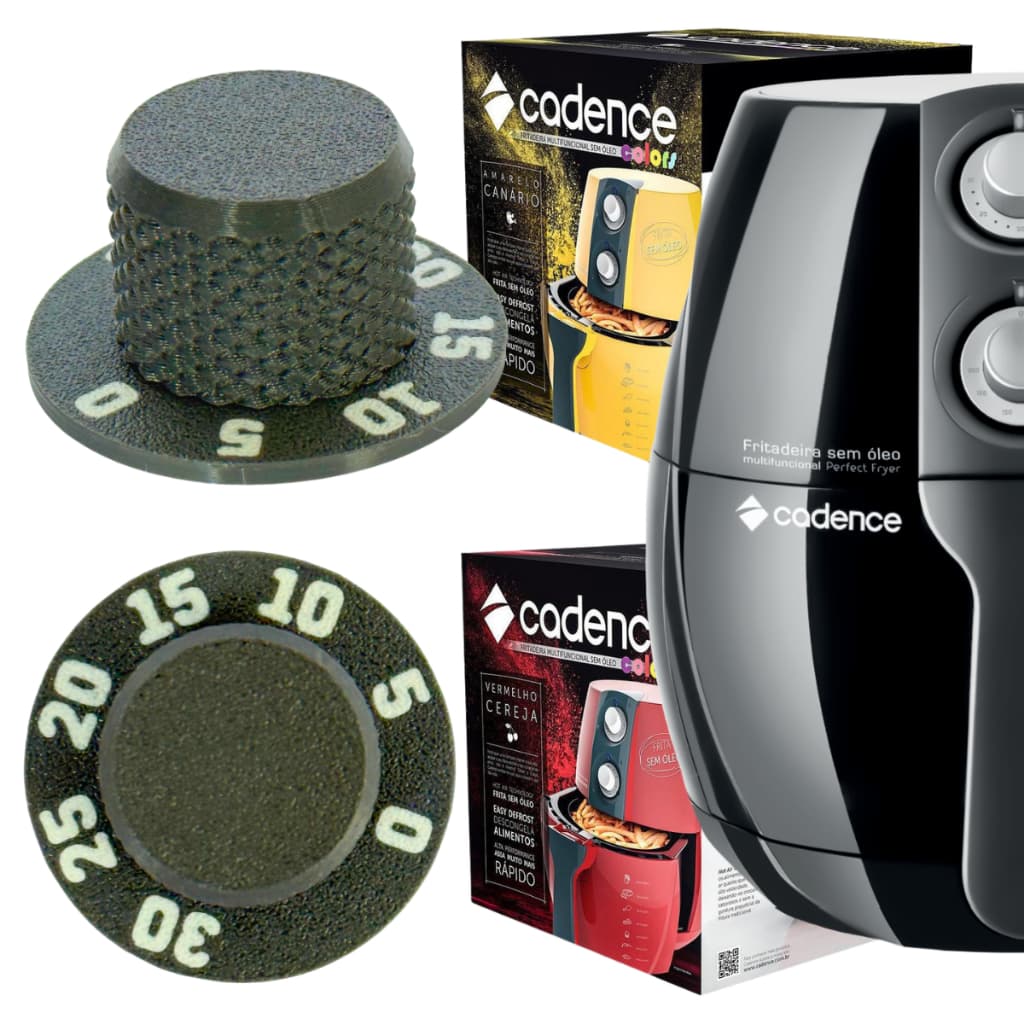 Knob Botão Fritadeira Cadence Air Fryer Frt531