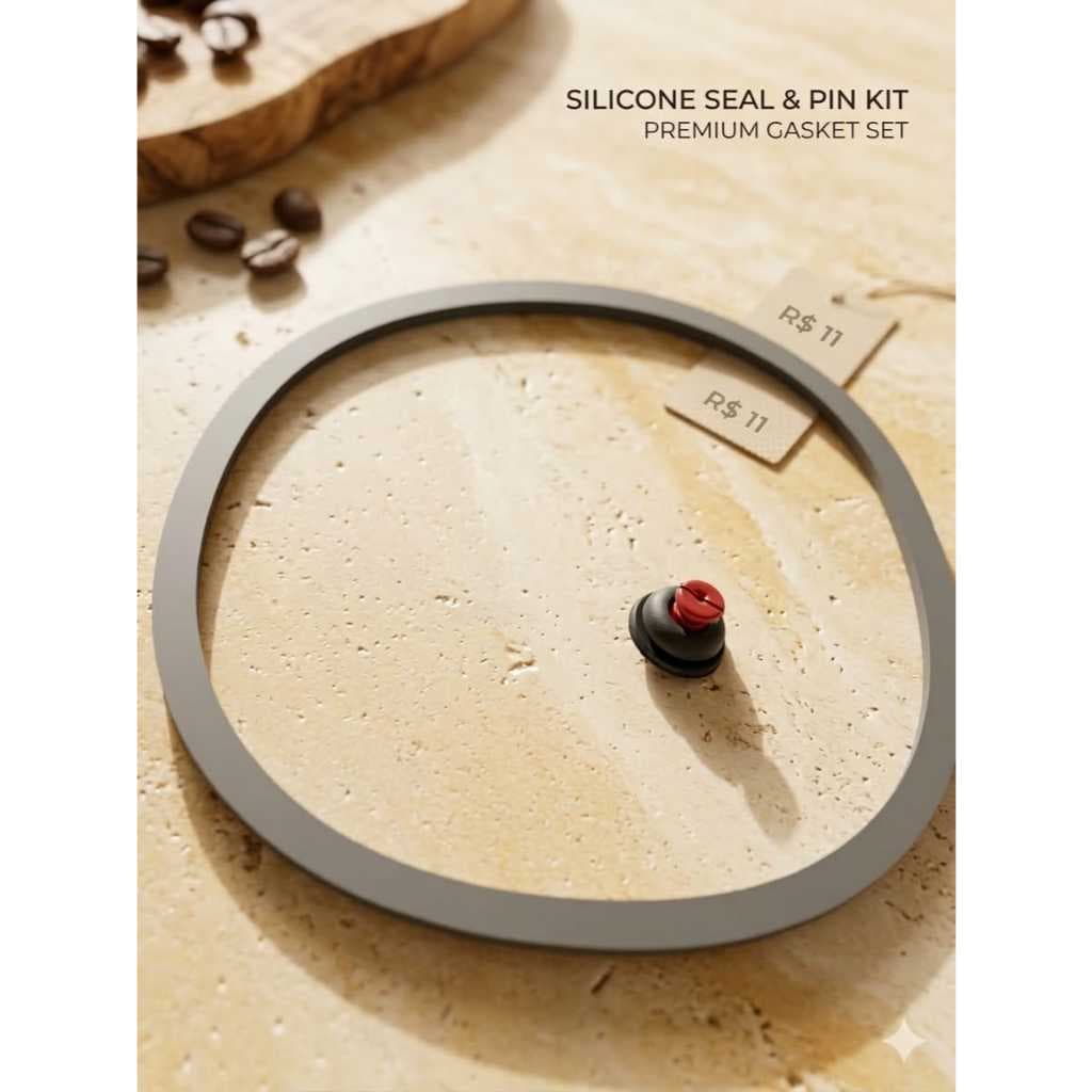 KIT BORRACHA + PINO DE PANELA DE PRESSÃO 4,5 L. VEDAÇÃO E SEGURANÇA.