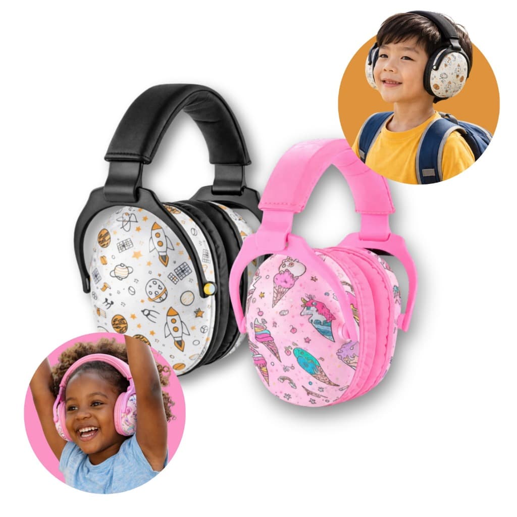 Fone Abafador Infantil Autismo Antirruído Protetor Auricular Confortável TDAH TEA Ajustável Premium