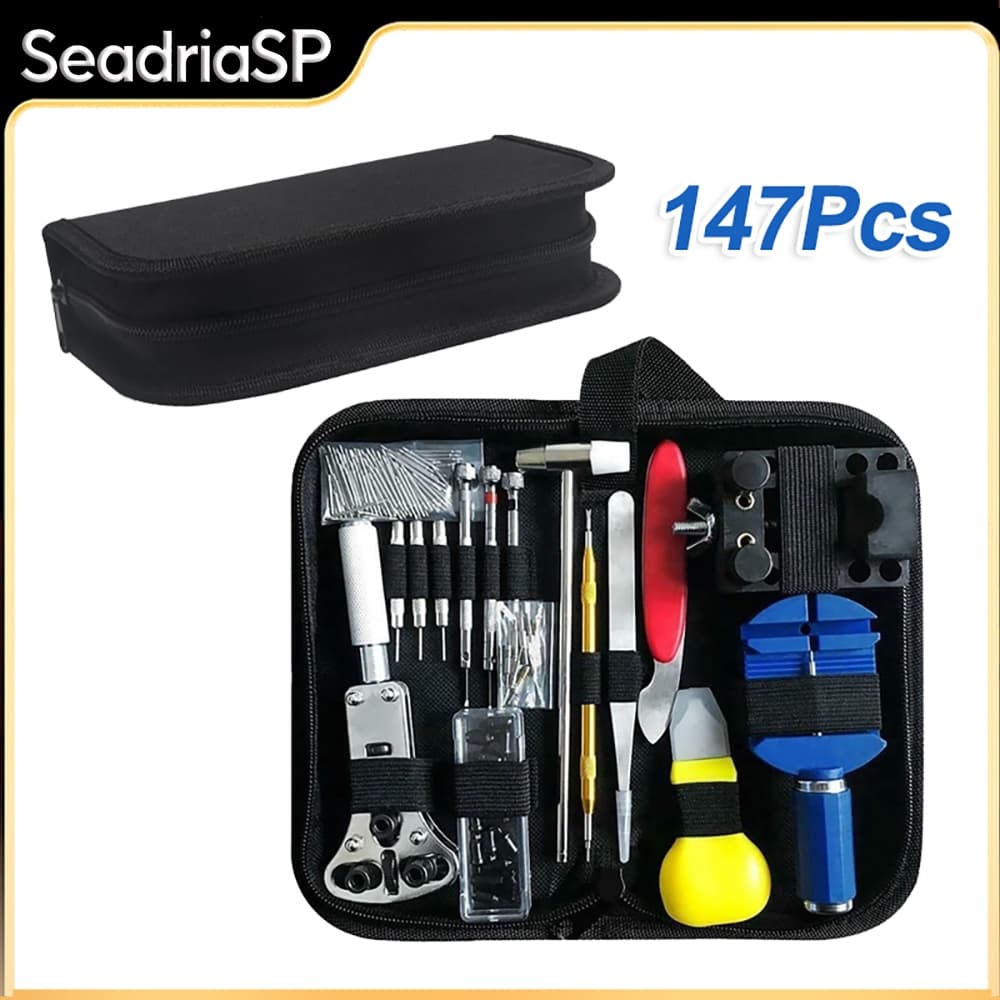 Kit 147PCS De Ferramentas Para Reparo E Manutenção De Relógios Kit De Ferramentas Para Reparo De Relógios De Relojoeiro
