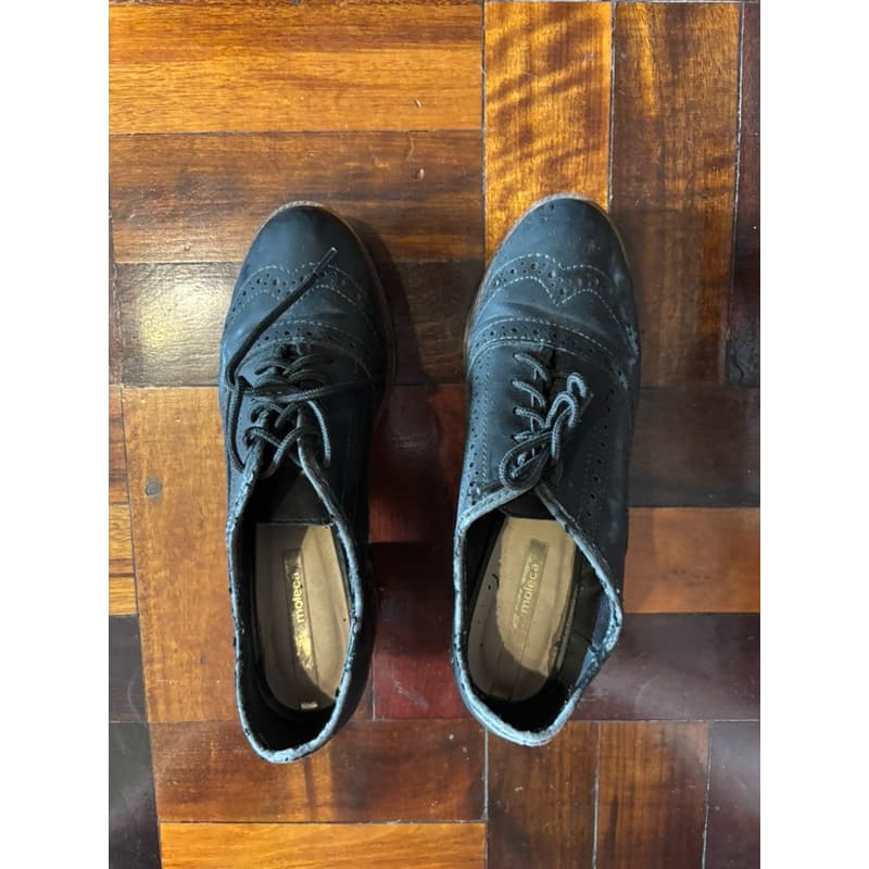 sapato salto oxford moleca brechó desapego bazar
